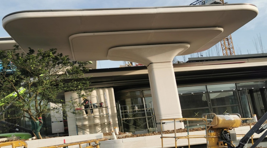 合肥華蓋UHPC柱子落地效果